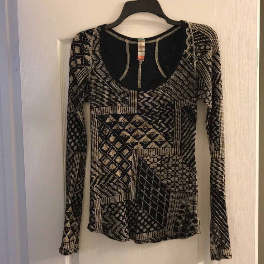 Free People Long Sleeve cotton Shirt